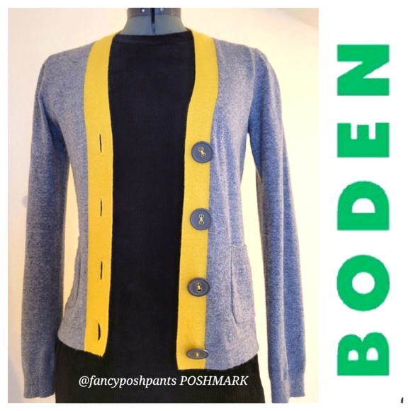 Boden Sweaters - BODEN cashmere blend cardigan large button detail pockets! quality tailored fit